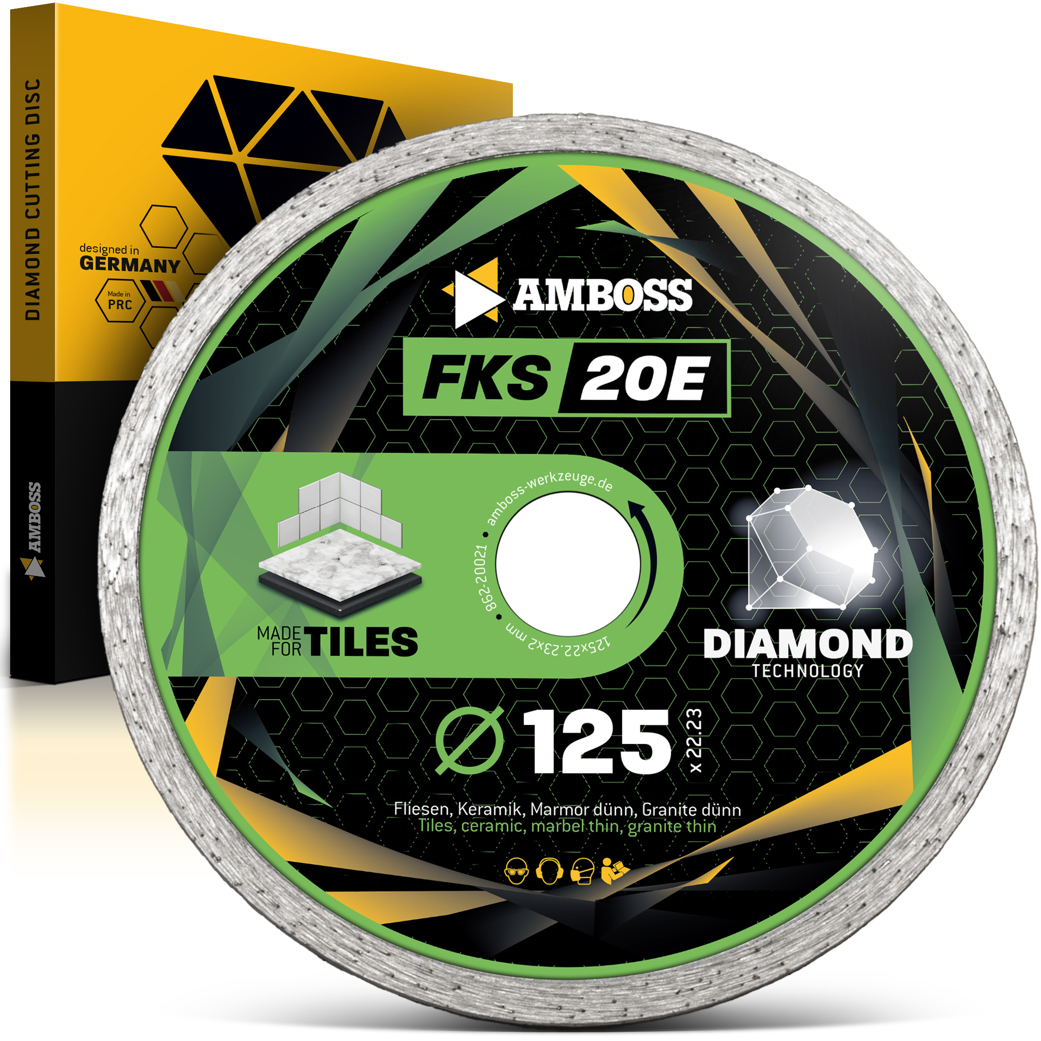 Amboss FKS 20E Diamant Trennscheibe 125mm x 2 x 22.2