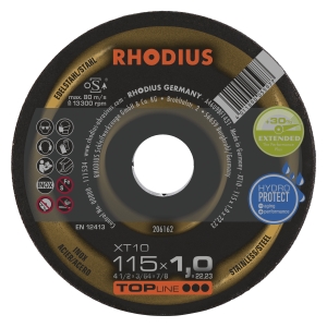 Rhodius XT10 Trennscheibe | Ø115 mm - 1 mm -  22.23 mm | gerade