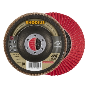 10x Rhodius JUMBO SPEED Fächerschleifscheibe Korn:80 Ø115mm