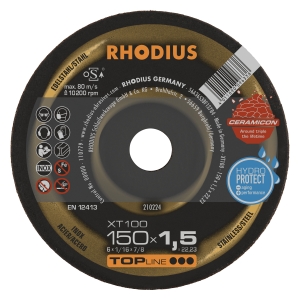 Rhodius XT100 Metall Trennscheibe | Ø150 mm - 1.5 mm -  22.23 mm | gerade