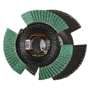 10x Rhodius VISION COOL Fächerschleifscheibe Korn:40 Ø115mm