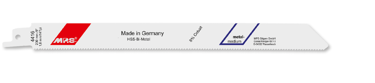 100x MPS Säbelsägeblatt Länge 230 mm