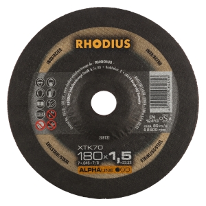 Rhodius XT70 Trennscheibe | Ø180 mm - 1.5 mm -  22.23 mm | gekroepft