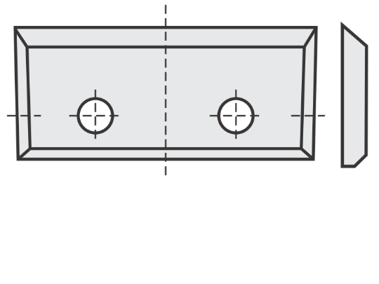 Standard Wendeschneideplatte mit Länge: 16 Breite: 7 Tiefe: 1.5 Winkel: 35 Qualität: MG06