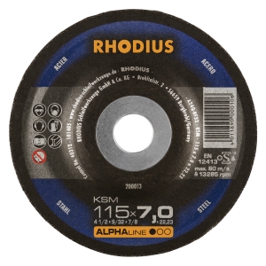 Rhodius KSM Metall Schruppscheibe | Ø115 mm - 7 mm -  22.23 mm | gerade