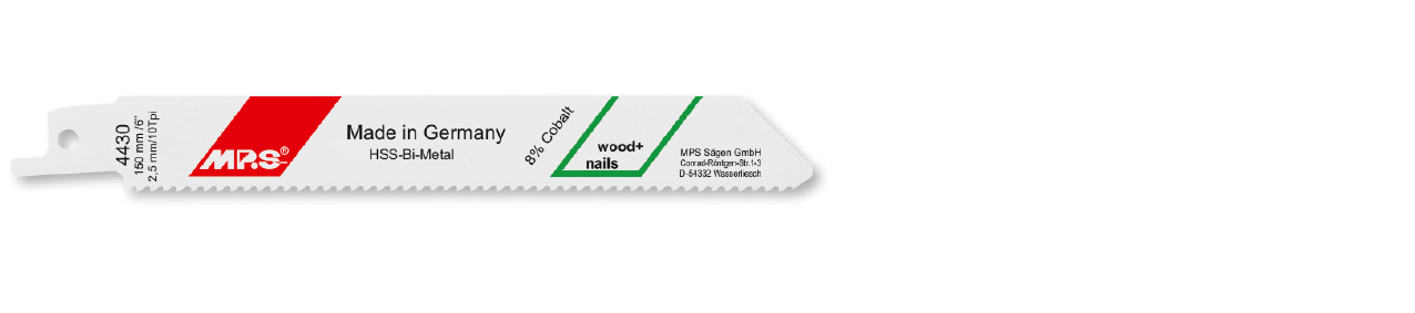 100x MPS BiM Säbelsägeblatt - 150 mm Länge 10 ZpZ