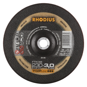 Rhodius FT38 Metall Trennscheibe | Ø230 mm - 3 mm -  22.23 mm | gekroepft