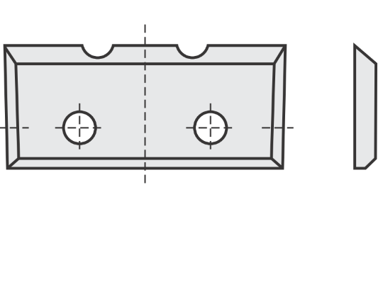 Standard Wendeschneideplatte mit Länge: 16 Breite: 7 Tiefe: 1.5 Winkel: 35 Qualität: MG06