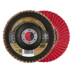 10x Rhodius JUMBO SPEED Fächerschleifscheibe Korn:40 Ø125mm