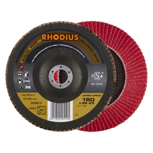 10x Rhodius JUMBO SPEED Fächerschleifscheibe Korn:40 Ø180mm
