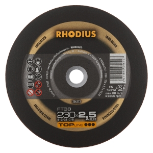 Rhodius FT38 Metall Trennscheibe | Ø230 mm - 2.5 mm -  22.23 mm | gerade