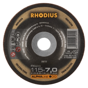 25x Rhodius RS28 Schruppschleifscheibe 115x7x22.23 mm