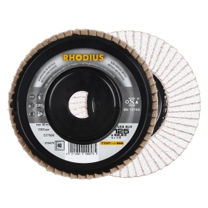 5x Rhodius LGA ALU Fächerschleifscheibe Korn:40 Ø125mm