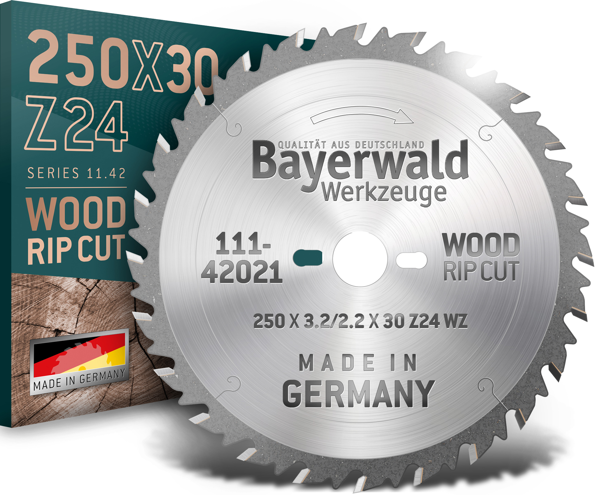 HM Kreissägeblatt - 250 x 3.2/2.2 x 30 Z24 WZ