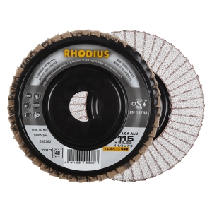 10x Rhodius LGA ALU Fächerschleifscheibe Korn:40 Ø115mm