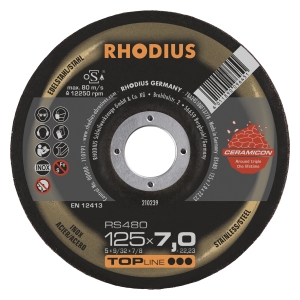25x Rhodius RS480 Schruppschleifscheibe 125x7x22.23 mm