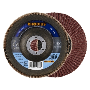 10x Rhodius LSA F1 Fächerschleifscheibe Korn:40 Ø125mm