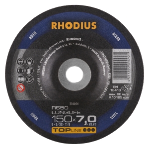 10x Rhodius RS66 Schruppschleifscheibe 150x7x22.23 mm