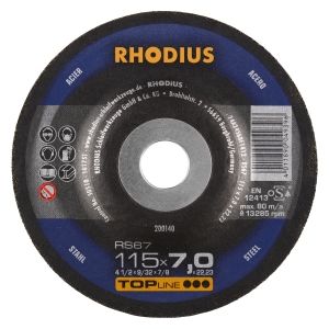 25x Rhodius RS67 Schruppschleifscheibe 115x7x22.23 mm