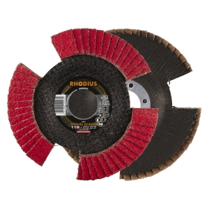 10x Rhodius VISION SPEED Fächerschleifscheibe Korn:40 Ø115mm