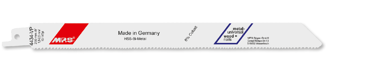 100x MPS Säbelsägeblatt Länge 225 mm