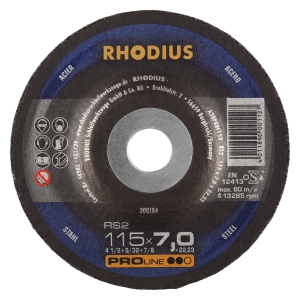 25x Rhodius RS2 Schruppschleifscheibe 115x7x22.23 mm