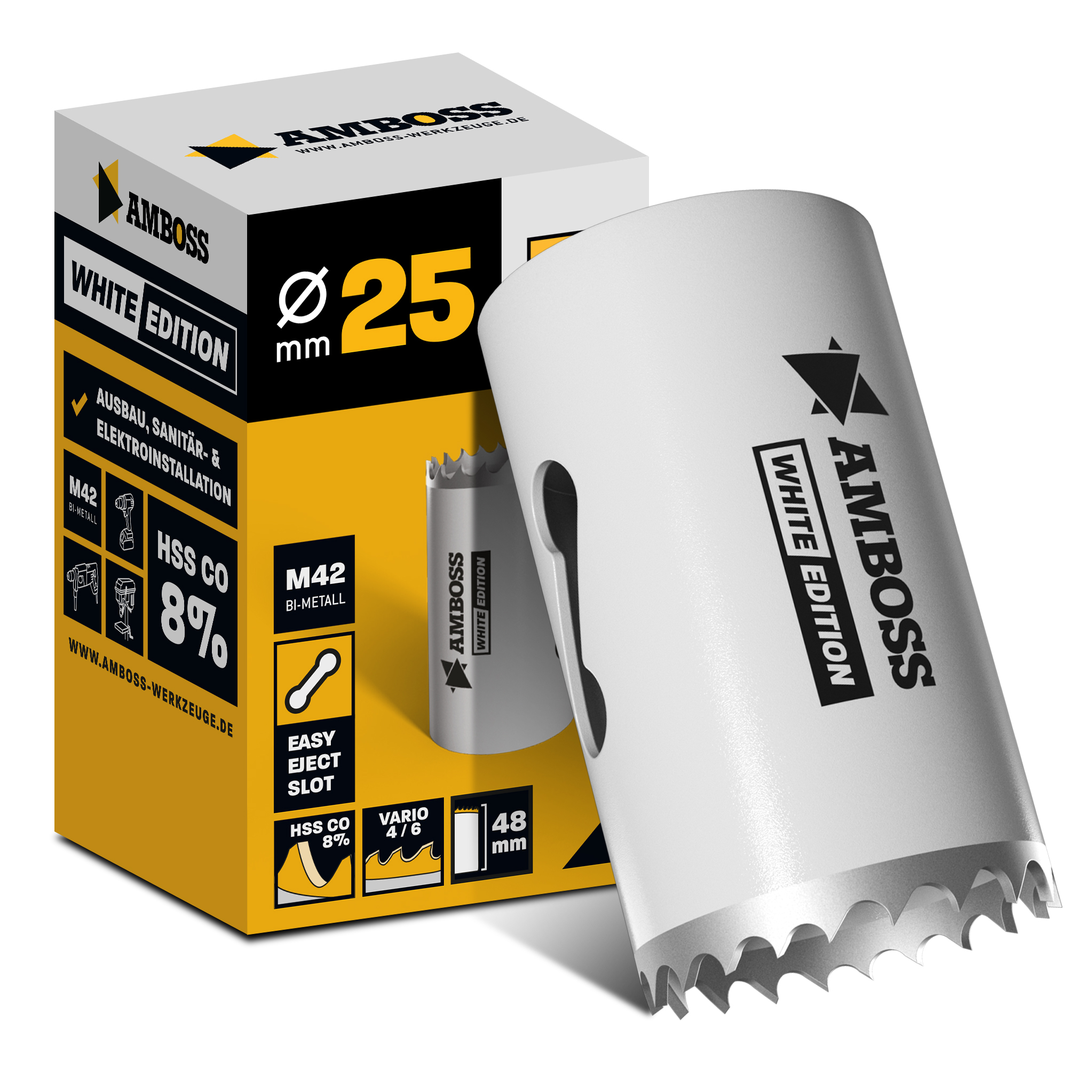 HSS M42 Amboss Lochsäge Ø 25 mm (ohne Aufnahme)