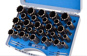 HSS Kernbohrer Set Gold Line Schnitttiefe 30mm - 39 tlg.