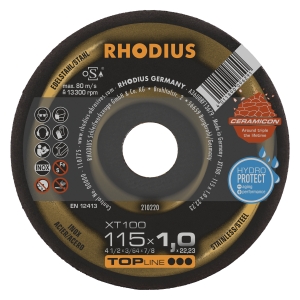 Rhodius XT100 Metall Trennscheibe | Ø115 mm - 1 mm -  22.23 mm | gerade