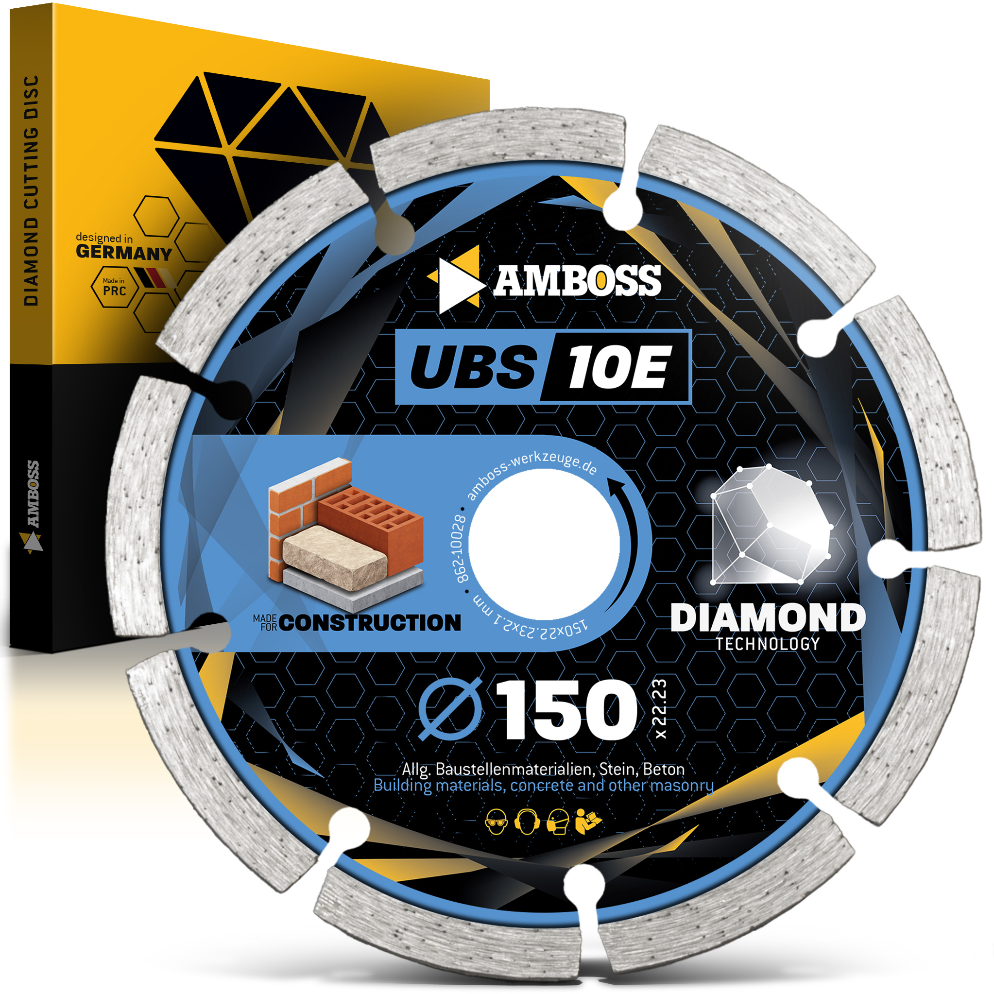 Amboss UBS 10E Diamant Trennscheibe - 150 x 2.1 x 22.2