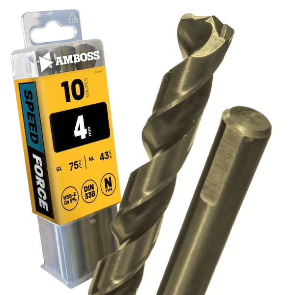 10 x HSS ECo SPEED Force Metallbohrer DIN 338 - Ø:4 mm