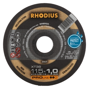 Rhodius XT38 Metall Trennscheibe | Ø115 mm - 1 mm -  22.23 mm | gerade