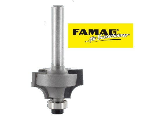 HM Viertelstabfräser mit Anlauflager 19.1 mm - Schaft:8 mm Z:2 NL:9.5 GL:47.5