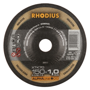 Rhodius XT70 Trennscheibe | Ø150 mm - 1 mm -  22.23 mm | gekroepft
