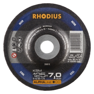 Rhodius KSM Metall Schruppscheibe | Ø125 mm - 7 mm -  22.23 mm | gerade