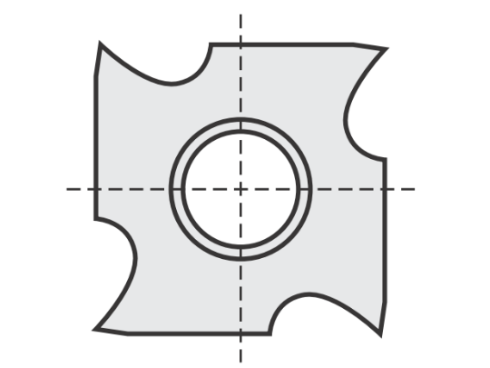 Standard Wendeschneideplatte mit Länge: 14 Breite: 14 Tiefe: 2.5 Qualität: HC20