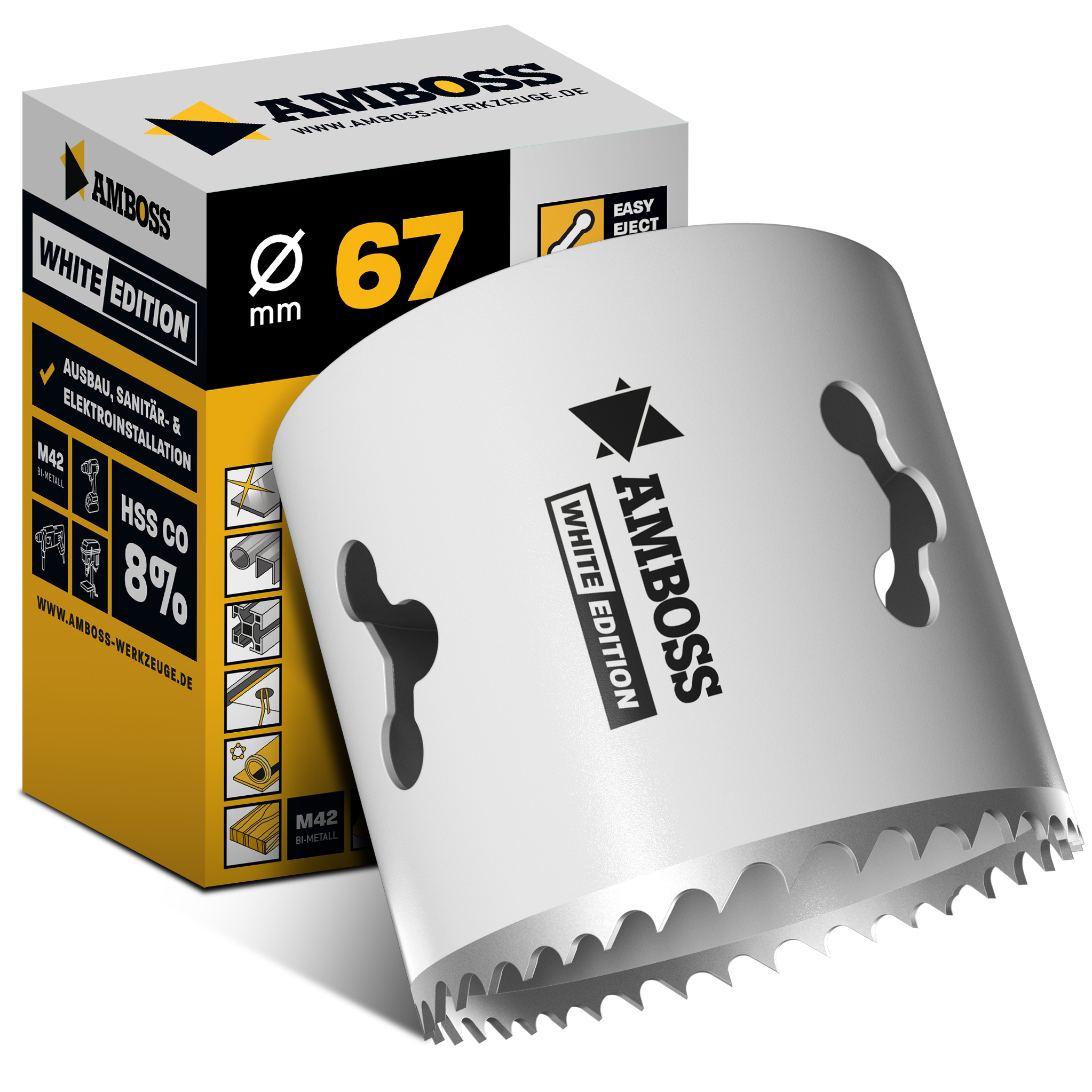HSS M42 Amboss Lochsäge Ø 67 mm (ohne Aufnahme)