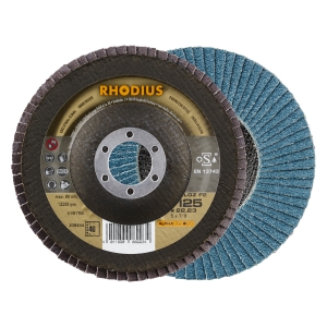 10x Rhodius LGZ F2 Fächerschleifscheibe Korn:40 Ø125mm