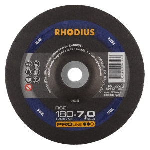 10x Rhodius RS2 Schruppschleifscheibe 180x7x22.23 mm