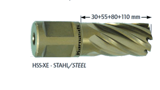 HSS Kernbohrer Ø 18 mm Universal 19 - bis 55mm