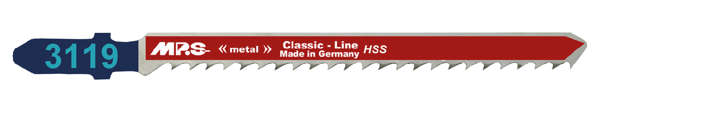 5x MPS 3119 Stichsägeblatt Länge 100/75 mm