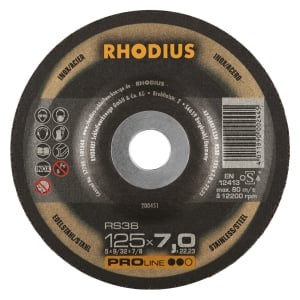 25x Rhodius RS 38 Schruppschleifscheibe 125x7x22.23 mm