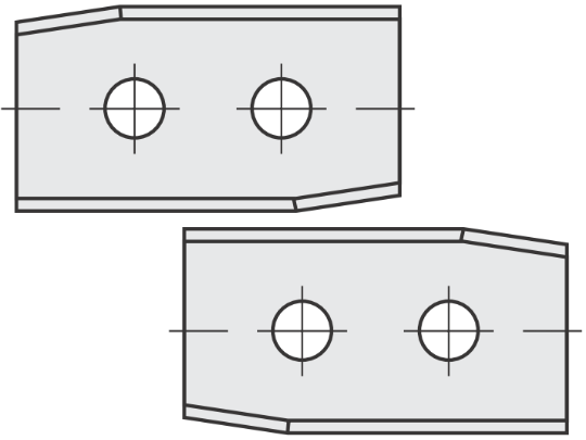 Standard Wendeschneideplatte mit Länge: 30 Breite: 12 Tiefe: 1.5 Winkel: 35 Qualität: KCR08