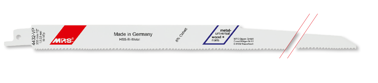 5x MPS Säbelsägeblatt Länge 300 mm
